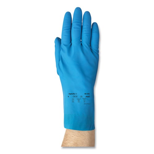 Hot Selling AlphaTec® 88-356 Light-Duty Natural Latex Rubber Gloves Blue - Size 10