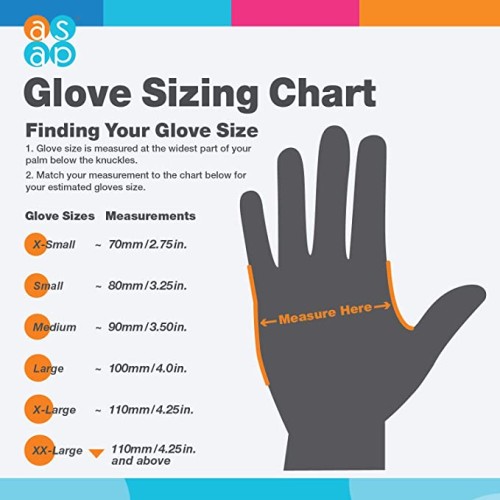 Hot Selling ASAP T-Grip Orange Nitrile Gloves - Powder Free (7 Mil), 100 Cases (Bulk)