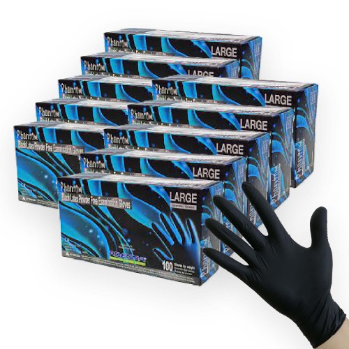 Hot Selling Phantom Black Nitrile Gloves - Exam Grade, Powder Free (3.5 Mil) 1,000 Gloves