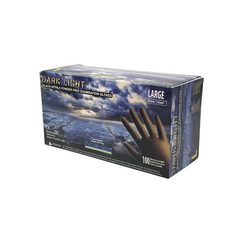 Hot Selling Dark Light Black Nitrile Gloves - Exam Grade, Powder Free (9 Mil), 1,000 Gloves