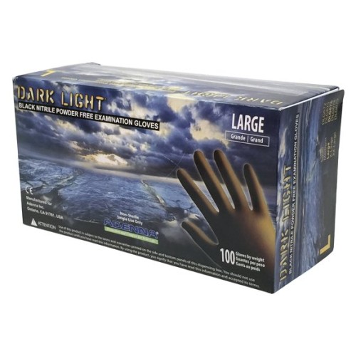 Hot Selling Dark Light Black Nitrile Gloves - Exam Grade, Powder Free (9 Mil), 1,000 Gloves