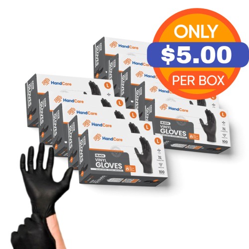 Hot Selling HandCare Black Vinyl Gloves - Powder Free (3 Mil), 1,000 Gloves