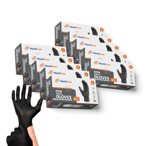 Hot Selling HandCare Black Vinyl Gloves - Powder Free (3 Mil), 1,000 Gloves