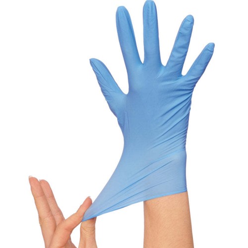 Hot Selling ADVANCE Blue Nitrile Gloves - Exam Grade, Powder Free (5 Mil), 1,000 Gloves