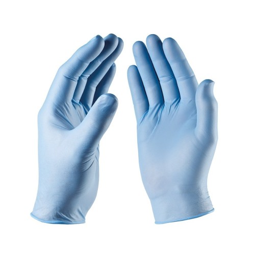 Hot Selling Blue Nitrile Vinyl Blend Powder Free Gloves (4 Mil)