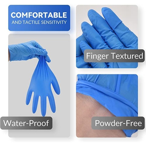 Hot Selling ADVANCE Blue Vinyl Gloves - Powder Free (4 Mil), 1,000 Gloves