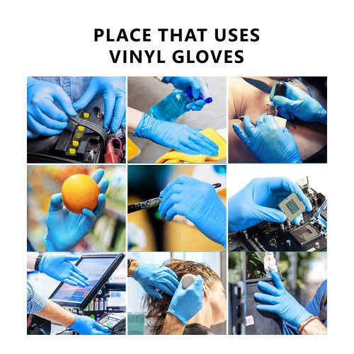 Hot Selling Blue Vinyl Powder Free Gloves - 1000 gloves