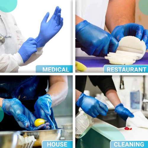 Hot Selling Blue Vinyl Powdered Gloves - 1000  gloves