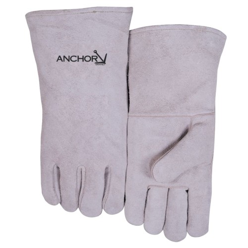 Hot Selling Leather Welder's Gloves, Shoulder Split Cowhide, Large, Gray, 1 Pair