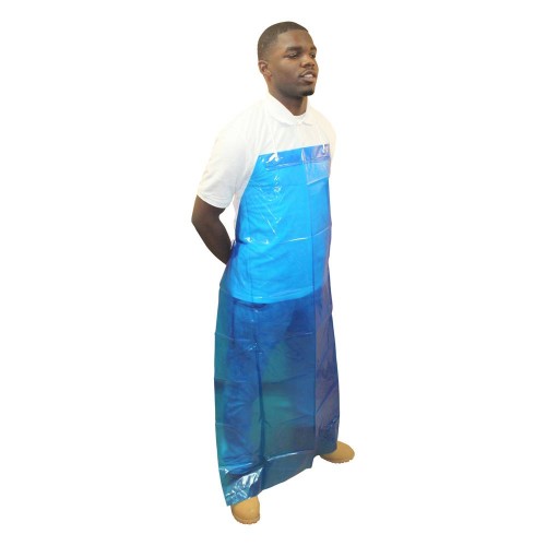 Hot Selling 4mil Blue Vinyl Alternative Aprons (100 Count)