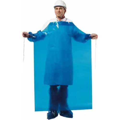 Hot Selling 4mil Blue Vinyl Alternative Aprons (100 Count)