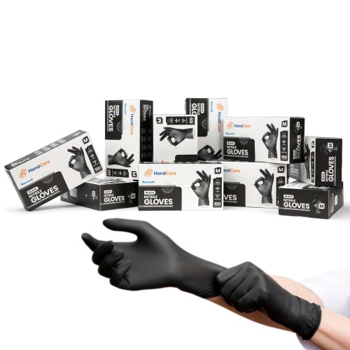 Hot Selling HandCare Black Nitrile Gloves - Exam Grade, Powder Free (6 Mil) 100 Cases (Bulk)