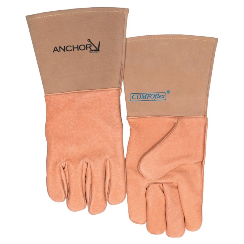 Hot Selling Specialty Welding Gloves, Top Grain Pigskin, Large, Gold, 1 Pair