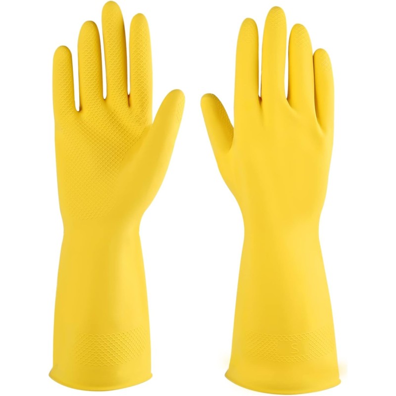 Hot Selling Latex Flocklined Dishwashing Gloves- Case/144 pairs