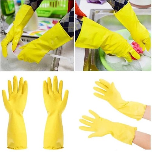 Hot Selling Latex Flocklined Dishwashing Gloves- Case/144 pairs