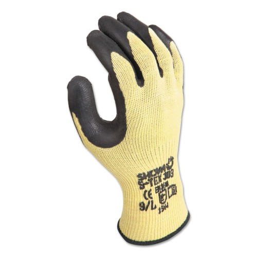 Hot Selling DISP ER PALM COATING - YELLOW/BLACK CO DZ6 - S-Tex303 Gloves, Yellow/Black