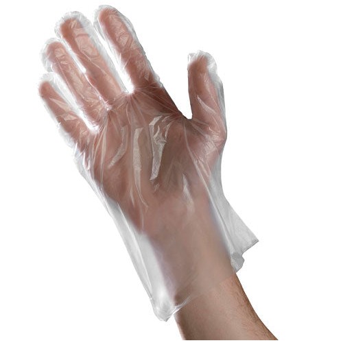 Hot Selling Embossed Poly Gloves