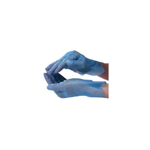 Hot Selling HYBRID POLY GLOVES BLUE - 2000 gloves