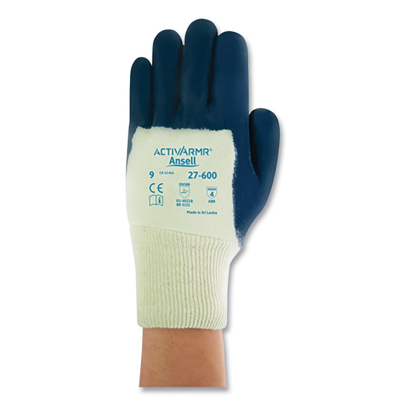 Hot Selling HYCRON 27-600-HEAVY DUTY NITRILE PALM COAT - Nitrile Coated Gloves, Blue