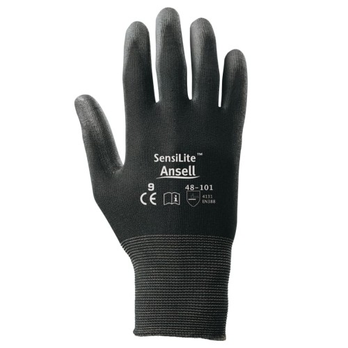 Hot Selling HYFLEX 48-101 BLACK NYLON LINED-48-101 Glove, Black