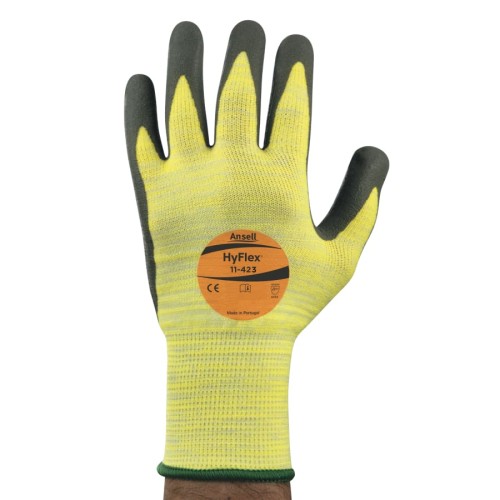 Hot Selling HyFlex® 11-423 Heat Resistant Gloves with High Visibility - HYFLEX 11-423 HI VIZ CUT3