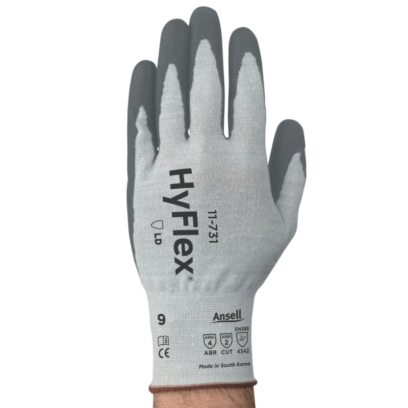 Hot Selling HyFlex® 11-731 Cut Resistant Gloves Gray