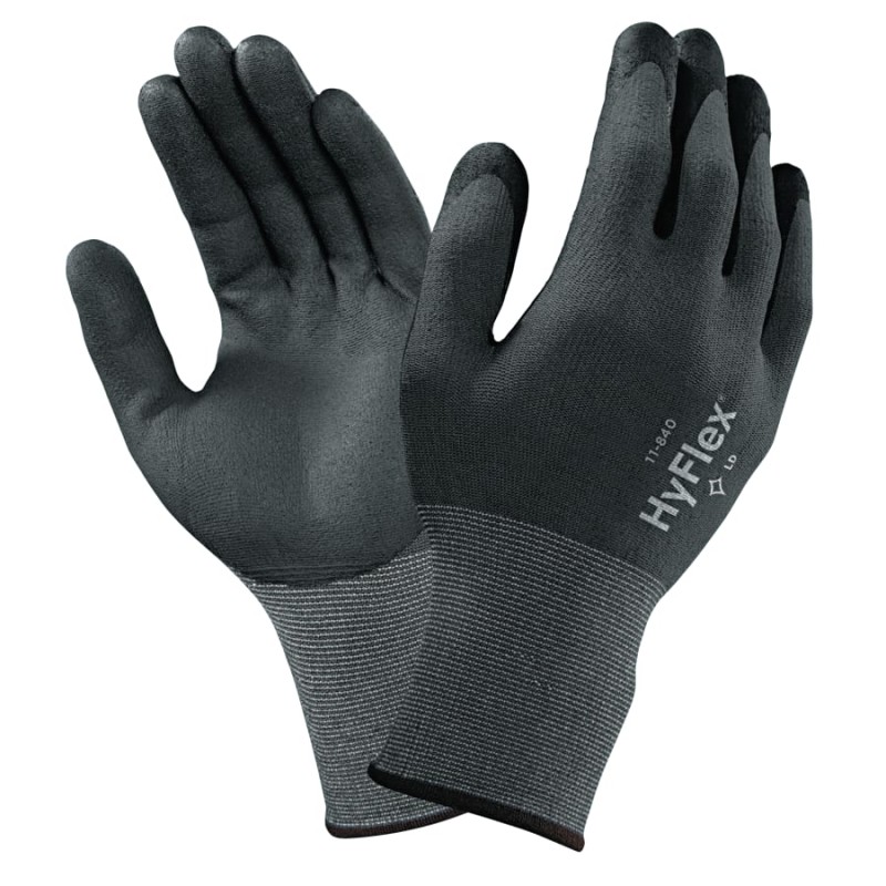 Hot Selling HyFlex® 11-840 Nitrile Foam Palm Coated Gloves - Black, Vendor Pack