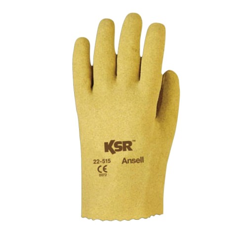 Hot Selling KSR® Multi-Purpose Vinyl-Coated Gloves, Interlock Knit Liner, Yellow