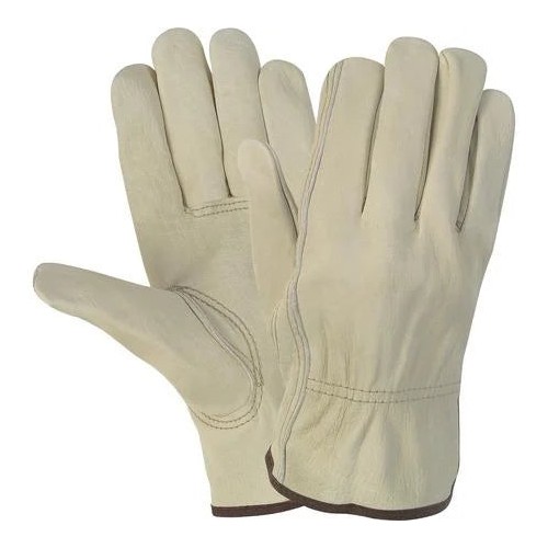 Hot Selling MCR Safety Durable Cowhide Leather Work Gloves Large Size - Cream - Durable, Comfortable, Flexible - For Constructio