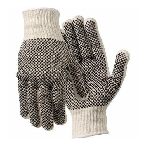 Hot Selling MCR Safety Poly/Cotton Large Work Gloves - Dirt, Debris Protection - Large Size - For Right/Left Hand - White - Elas