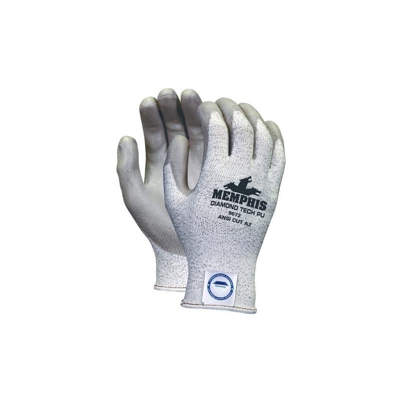 Hot Selling Memphis Dyneema Dipped Safety Gloves X-Large Size - Gray - Breathable, Comfortable, Abrasion Resistant, Tear Resista