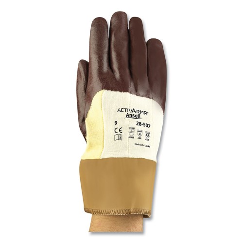 Hot Selling METALIST 28-507 COMFORTPLUS CUT RES NIT SZ7 - Coated Gloves, Nitrile Coated, Brown