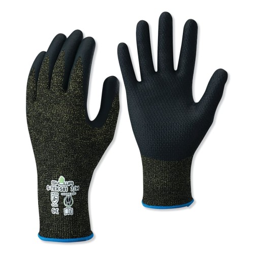 Hot Selling NIT FOAMED PLM COATING ENGINEERED W/HAGANE COIL - Nitrile, Cut Resistant Gloves, A5 ANSI/ISEA Cut Level, Black