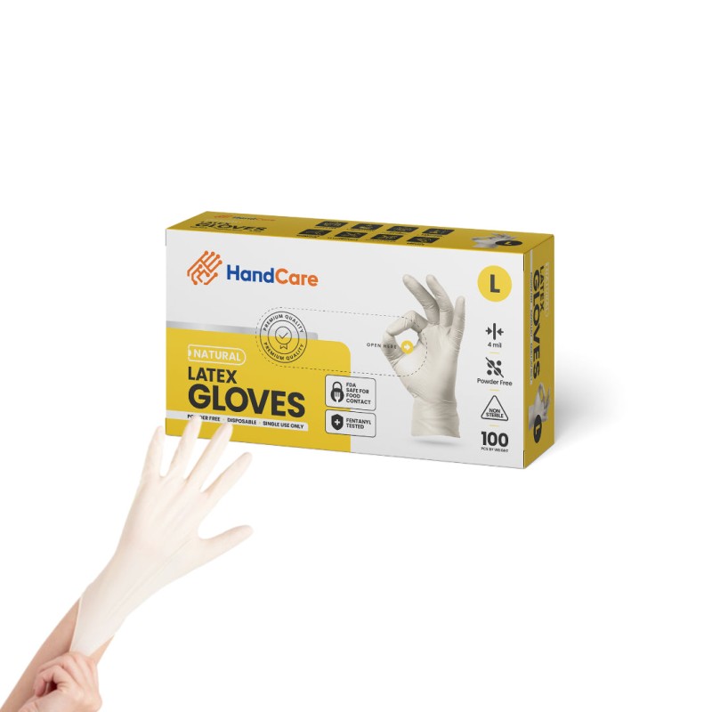 Hot Selling HandCare Latex Powder Free Gloves (Multipurpose), 1,000 Gloves