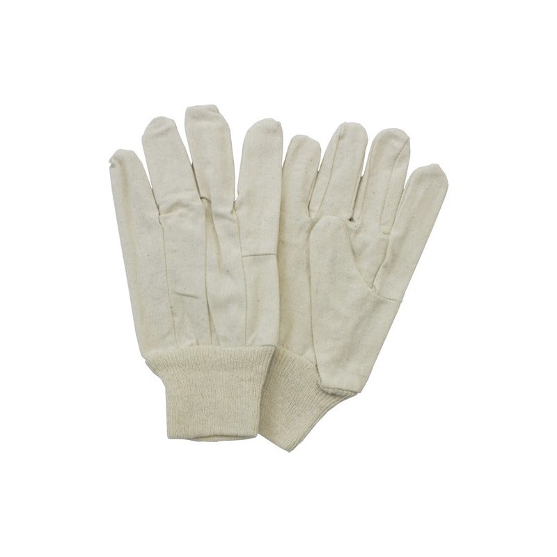 Hot Selling Cotton Canvas Gloves w/Knit Wrist