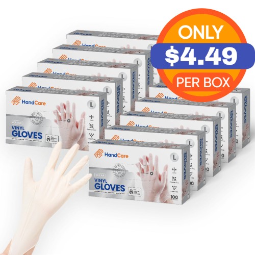 Hot Selling HandCare Vinyl Gloves - Exam Grade, Powder Free (Clear), 1,000 Gloves