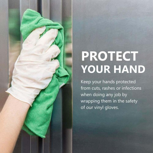 Hot Selling HandCare Vinyl Gloves - Exam Grade, Powder Free (Clear), 1,000 Gloves