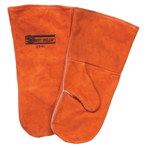 Hot Selling BW 125MC WELDER MITTENS - Welding Mittens, Side Split Cowhide, Standard Size, Russet